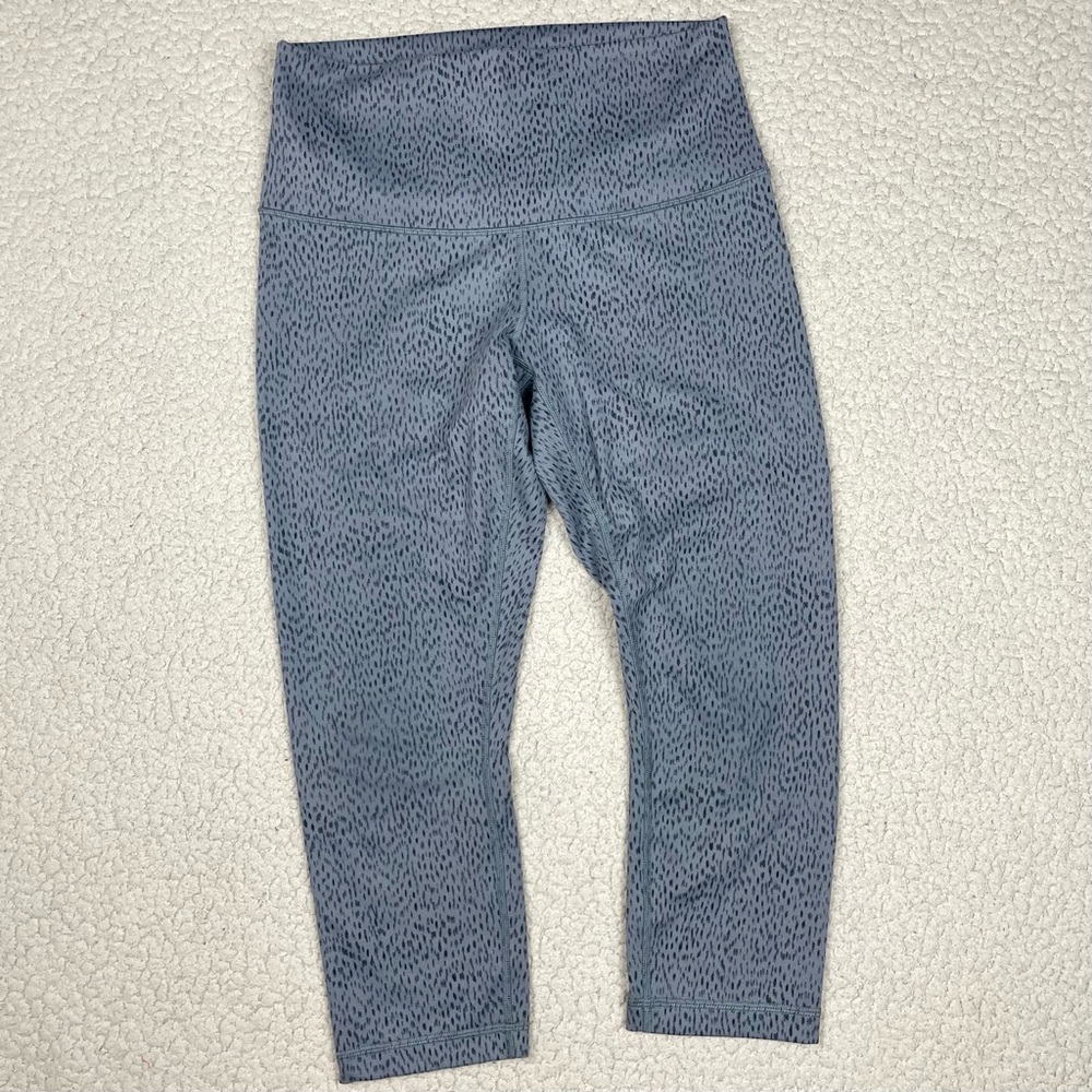 Lululemon Wunder Under Crop II *Full-On Luon Roll Down 21" Leggings